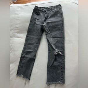 Levi’s Wedgie Straight grey/black Jeans